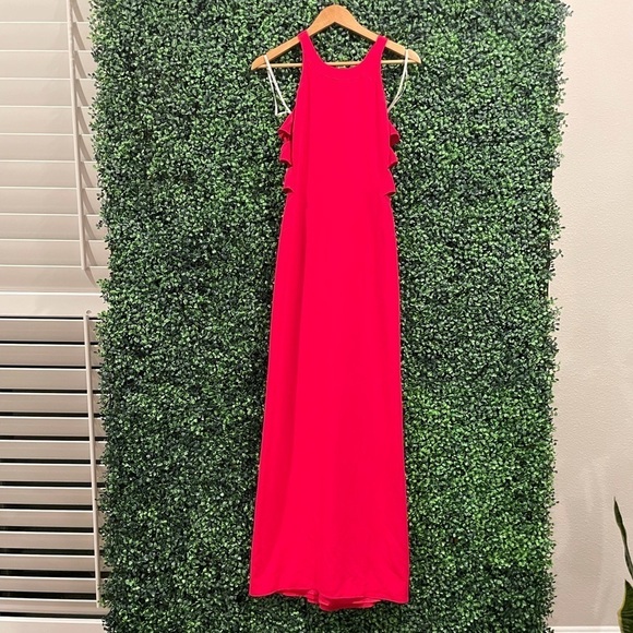 Halston Heritage Fuchsia Twist Gown - Picture 8 of 9